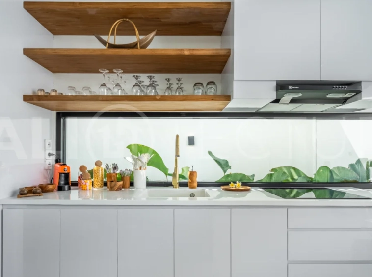 Brand new fully furnished 2-bedroom villa for sale near Mertasari Beach, Sanur, featuring a private pool, enclosed living area, 220 sqm land, 105 sqm building, and convenient access to beaches, cafés, restaurants, and sports centres.