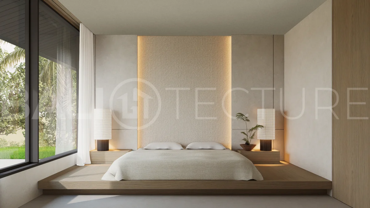 Modern villa development for sale between Ungasan and Pecatu, Uluwatu, featuring contemporary architecture, 166 m² land plots, 112 m² built areas, and a private pool, close to restaurants, beaches, wellness centers, and lifestyle amenities.