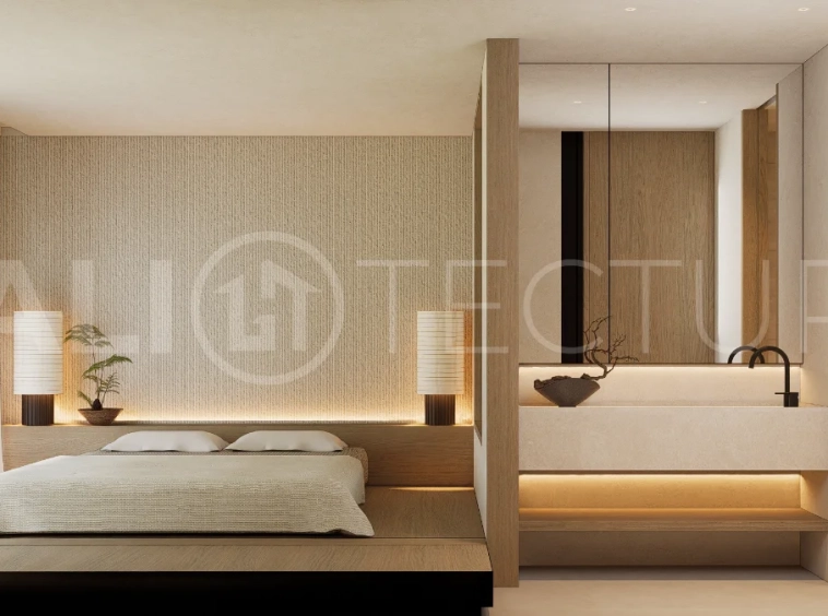 Modern villa development for sale between Ungasan and Pecatu, Uluwatu, featuring contemporary architecture, 166 m² land plots, 112 m² built areas, and a private pool, close to restaurants, beaches, wellness centers, and lifestyle amenities.