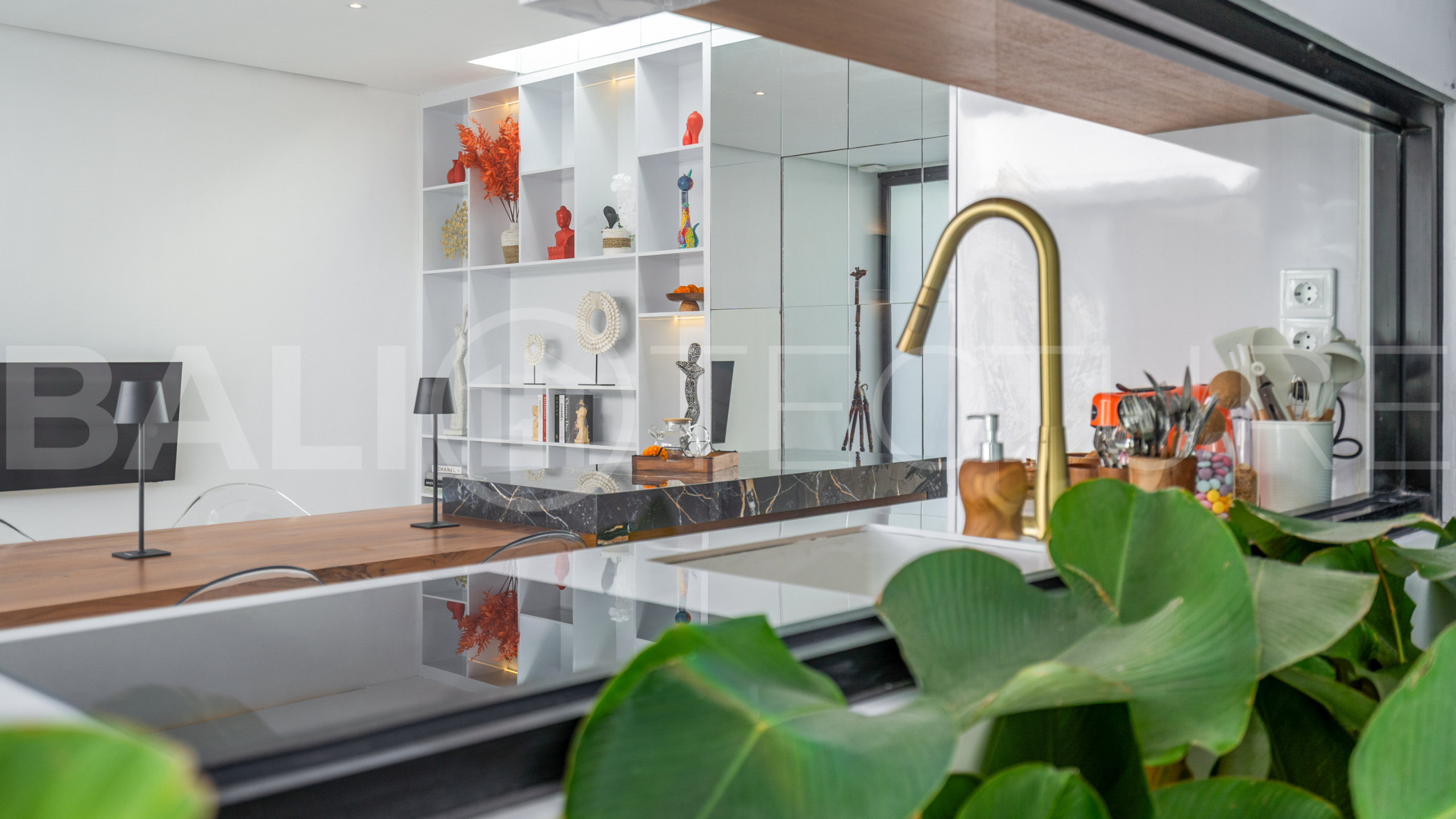Brand new 2-bedroom villa with private pool for sale near Mertasari Beach, Sanur, featuring a fully furnished interior, 3 bathrooms, enclosed living area, and contemporary tropical design.