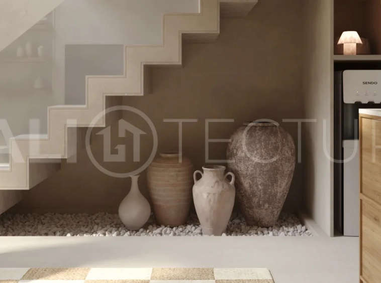 Off plan one bedroom loft residence in Cepaka, Tabanan, featuring contemporary tropical design, open plan living, private plunge pool, and views of the surrounding rice paddies.