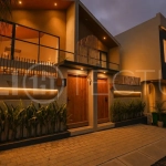 Brand-new 2-bedroom villa for sale in Pecatu, Uluwatu, featuring a modern two-storey design, 55 m² of land, 70 m² of building space, and a private jacuzzi, close to beaches, restaurants, cafés, gyms, golf, and renowned beach clubs.
