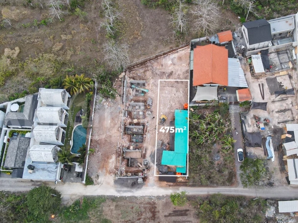 475m² land for sale in Uluwatu, ideal for residential villa development, near Nyang Nyang Beach, Uluwatu Temple, Padang Padang, restaurants, cafes, sports centres, and paragliding spots.