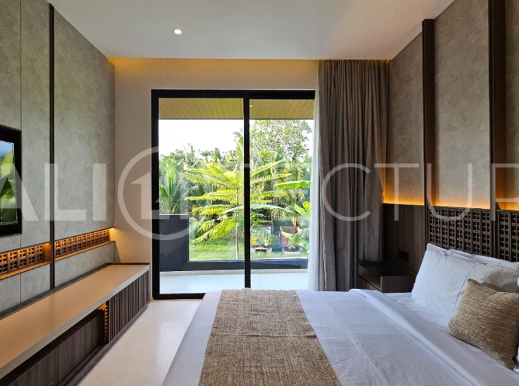 Modern two-storey villa on 200 m² freehold land featuring 3 bedrooms, 3 bathrooms, a powder room, private 2.5 m x 9 m swimming pool, warehouse, and parking for two cars.