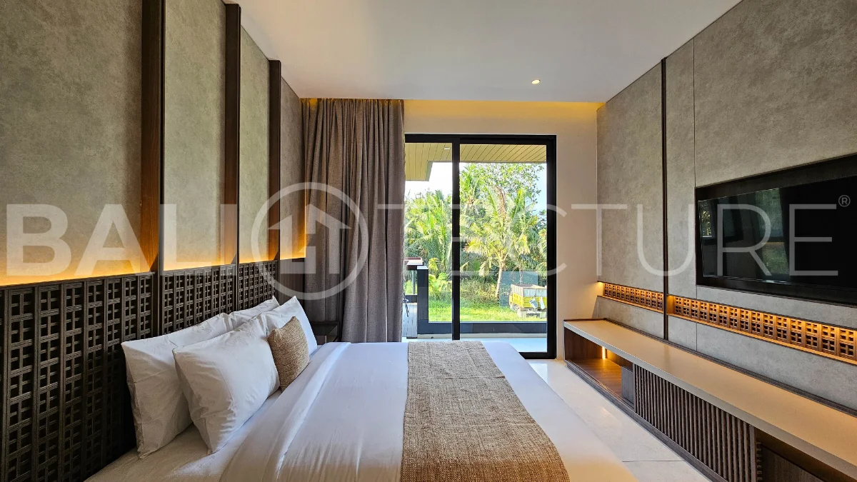 Modern two-storey villa on 200 m² freehold land featuring 3 bedrooms, 3 bathrooms, a powder room, private 2.5 m x 9 m swimming pool, warehouse, and parking for two cars.