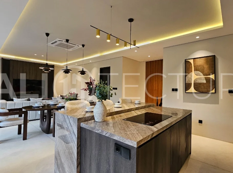 Modern two-storey villa on 200 m² freehold land featuring 3 bedrooms, 3 bathrooms, a powder room, private 2.5 m x 9 m swimming pool, warehouse, and parking for two cars.