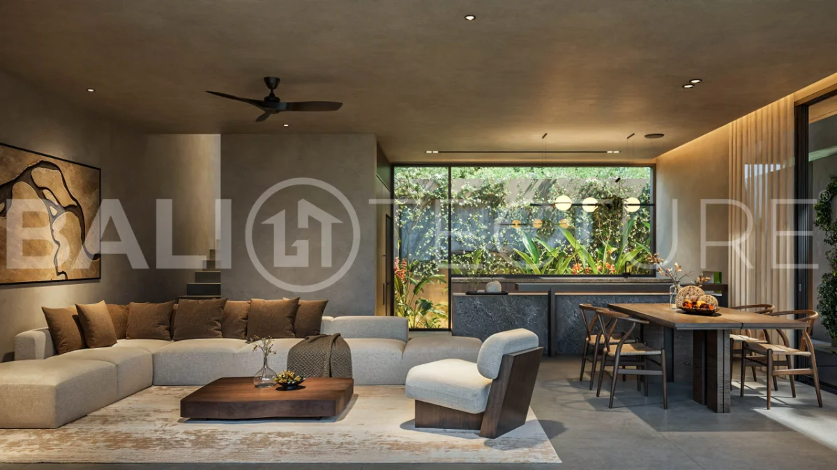 Luxury ocean view villa near Savaya Uluwatu, surrounded by jungle, featuring modern architecture, a private pool, spacious outdoor areas, and panoramic views of the ocean and tropical landscape.