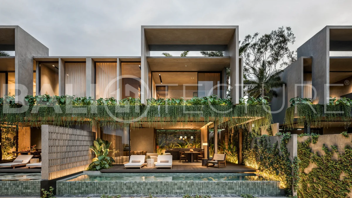 Luxury ocean view villa near Savaya Uluwatu, surrounded by jungle, featuring modern architecture, a private pool, spacious outdoor areas, and panoramic views of the ocean and tropical landscape.